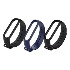 Kit 3 Pulseiras Coloridas Silicone Para Xiaomi Miband3/4/5/6