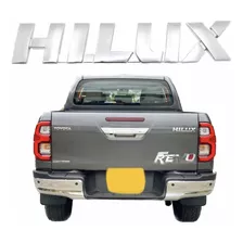 Emblema Hilux Toyota Cromado Platón Accesorio Lujo Pickup