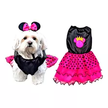 Vestido De Minnie Talla 3 Para Perros, Mascotas, Halloween