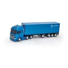 Miniatura Caminhao Iveco S-way Bau 