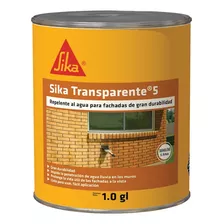 Sika Transparente 5 Repelente Agua Incoloro Fachadas 1gl