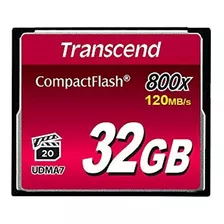 Transcend 800 x Compact Flash Card, Negro