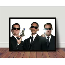 Quadro / Poster Com Moldura Mib Homens De Preto P2946