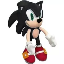 Pelúcia Boneco Ouriço Fofinho Coleção Tipo Turma Sonic Preto