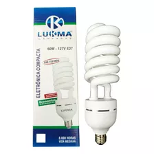 Lâmpada Eletrônica Espiral 60w 127v E27 6400k Branco-frio 