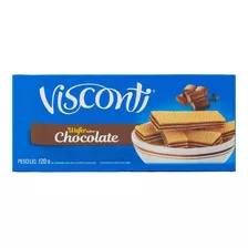 Kit Biscoito Wafer Recheado Chocolate Visconti 500g Com 6 Un