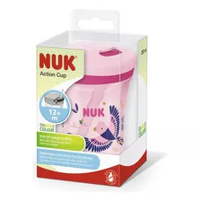 Nuk Vaso Action Cup Camaleón 230 Ml Con Sorbete Rosado Color Rosa