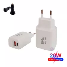 Cargador Rápido Usb Y Tipo C iPhone XR 11 + Auto O Pared 