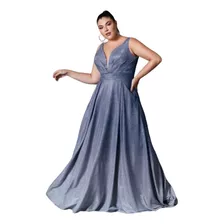Vestido Dama Elegante Formal Cinderella Divine Azul/plata