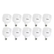 Pack De 10 Focos Led De 50w Luz Fría Multi Voltaje Igoto