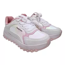 Tênis Sneaker Infantil Menina Pink Cats V4332