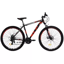 Mountain Bike Slp 5 Pro R29 18 21v Frenos De Disco Mecánico Cambios Slp Color Negro/rojo Con Pie De Apoyo 