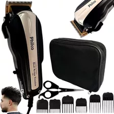 Cortador De Cabelo E Barba Lamina Titanium Profissional 