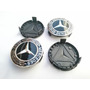 4 Tapas Para Rin Mercedes Benz 75mm Original Light Blue