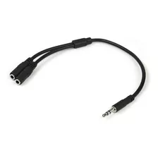 Adaptador Divisor De Audífonos X 2 Mini-jack 3,5mm Negro