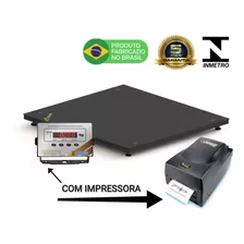 Balança + Impressora Argox 1,5 X 1,5 Inmetro 4 Toneladas 