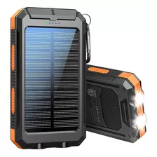 Bateria Power Bank Solar Linterna 15000 Mah