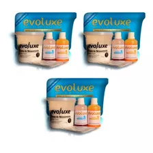 3 Mini Kit Econômico Relaxamento Guanidina Evoluxe 225g