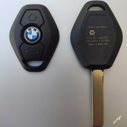 Carcasa Llave Bmw Serie 1 3 5 6 X3 X5 Z4 Z8 Con Logo Foto 2