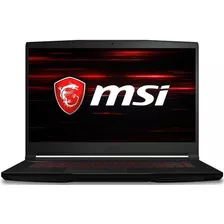 Notebook Gamer Msi Thin Gf63 Negra 15.6