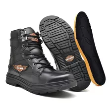 Bota Harley Davidson Motociclista Em Couro Legitimo Confort