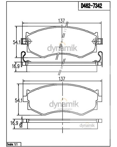 Balatas Bajos Metales Del Nissan 240sx L4 2.4l 97/98 Dynamik Foto 2