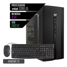 Pc Computador Cpu Intel Core I5 4gb Ssd 240gb Teclado Mouse