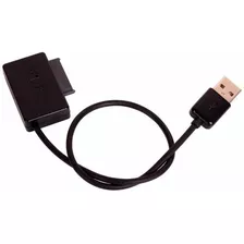 Adaptador Drive Dvd Cd Mini Sata Slimline Para Usb - Novo