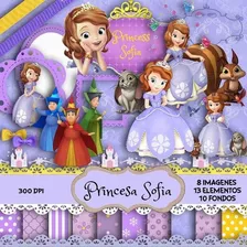 Kit Imprimible Princesa Sofia 21 Clipart 10 Fondos