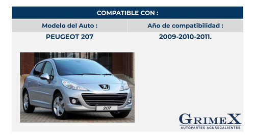 Par Cuarto Lat Peugeot 207 2009-09-10-11-2011 Tyc Ore Foto 4