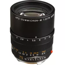 Leica Apo-summicron-m 75mm F/2 Asph. Lente (black)