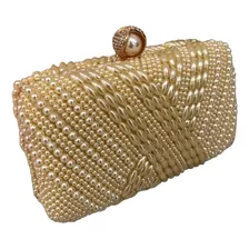 Bolsa Pequena De Festa Em Pérolas Com Alça Luxuosa Clutch