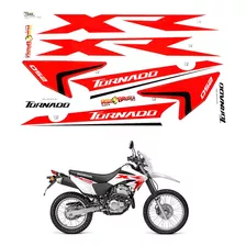 Conjunto Adesivos Xr 250 Tornado Off Road Completo Motocross