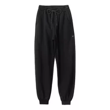 Calça Jogger Preto Moletom Feminino R3613 Authoria