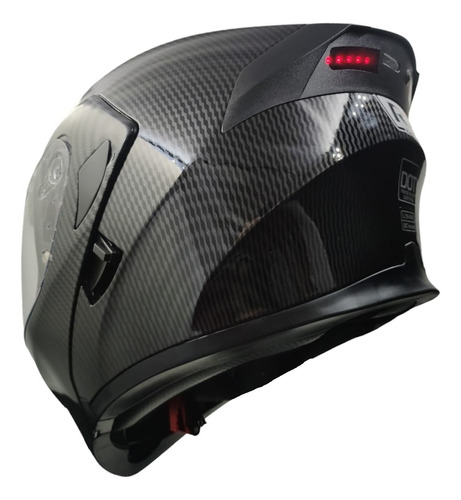 Casco Moto Abatible Luz Led Mate Certificado Dot + Regalo R7 Foto 2