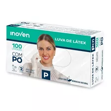 Luva Látex Descartável P M G Inoven Ca Com Pó Cx C/ 100 Un