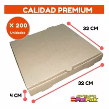 Caja Para Pizza Grande Micro 33x33 Marrón X 200 Unid