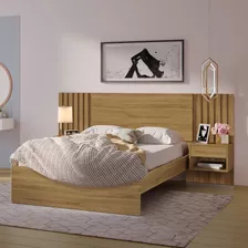 Cama Casal Com Mesa De Cabeceira Zara Robel Móveis Ai