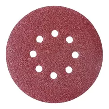 Kit 100 Disco De Lixa Velcro Vermelho 150mm Grão 220 Starfer