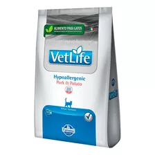 Ração Vet Life Hypoallergenic Pork E Potato Para Gatos 2,0kg