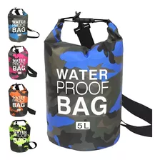 Bolsa Impermeável Saco Estanque 5 Litros Camping Bag Cores Cor Azul-celeste