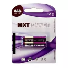 Kit 2 Pilhas Mxt Power Aaa 1.5v Lr03 Alcalina