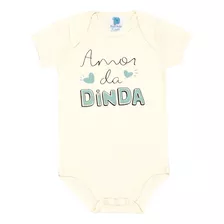 Body Bebê Frases Personalizado Amor Da Dinda