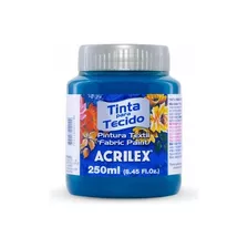 Tinta Para Tecido 250ml Azul Ceruleo Acrilex 568