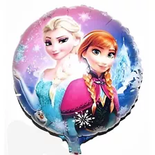 Globos Frozen 45 Cm Con Varilla Set 25 Unidades