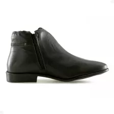 Bota Feminina Perlatto Zíper Lateral Ajustável Casual Cano B