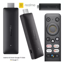 Realme 4k Smart Google Tv Stick Controle De Voz Original 