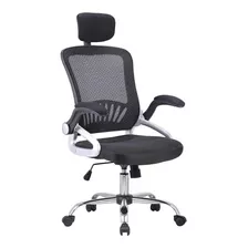 Silla De Escritorio Nch Roma Af-c3006 Ergonómica Negra Con Tapizado De Mesh Y Marathon