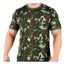 Camiseta Adulto Camuflada/militar Malwee Algodão Manga Curta