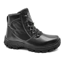 Bota Cano Curto Ziper Aerodromo Tipo Borzeguim 5185